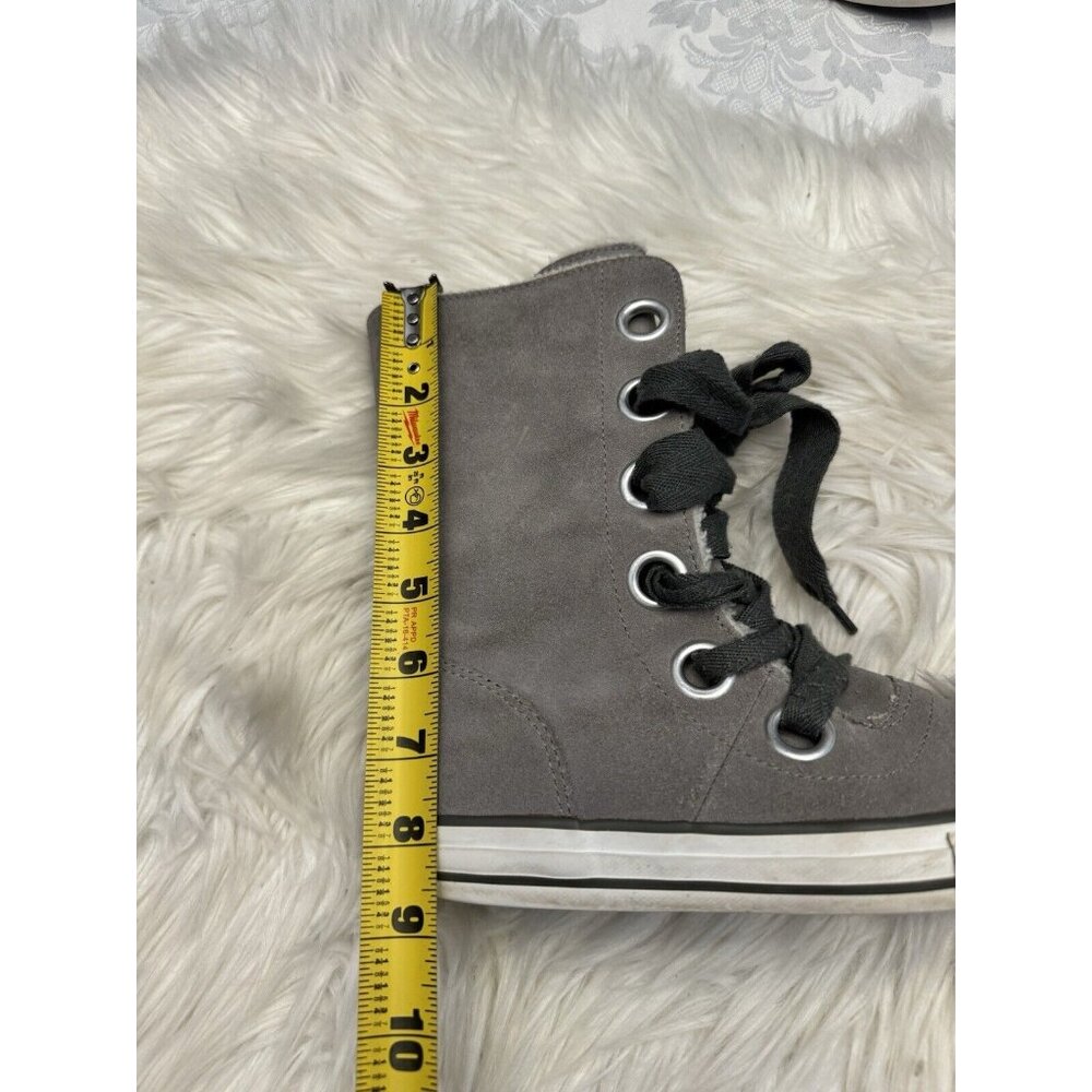 Converse‎ Chuck Taylor All Star Beverly Boot Gray Women’s Size 6 Leather - Picture 15 of 16